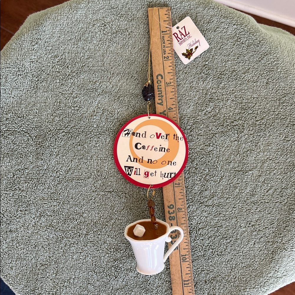 Coffee Themed Hanging Ornament - Picture 8 of 8